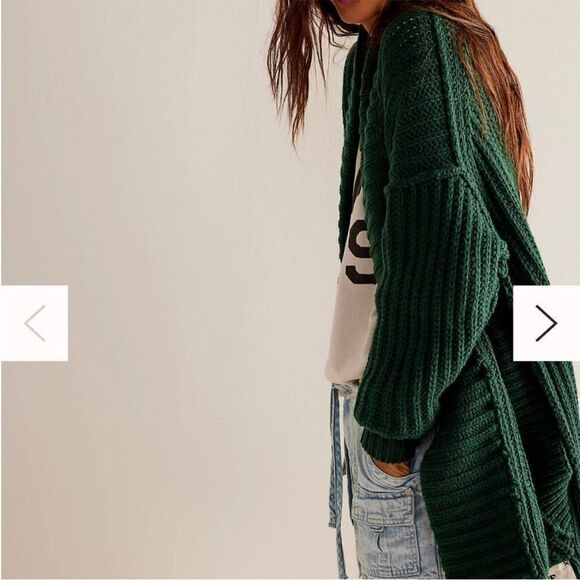 New We The Free Wonderful You Cardi Green XS - Picture 2 of 7